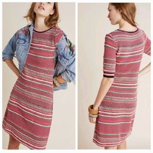 Anthropologie Aldomartins Alice Striped Knit Dress Small